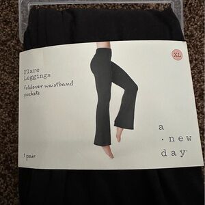 A New Day Black Flare Leggings XL